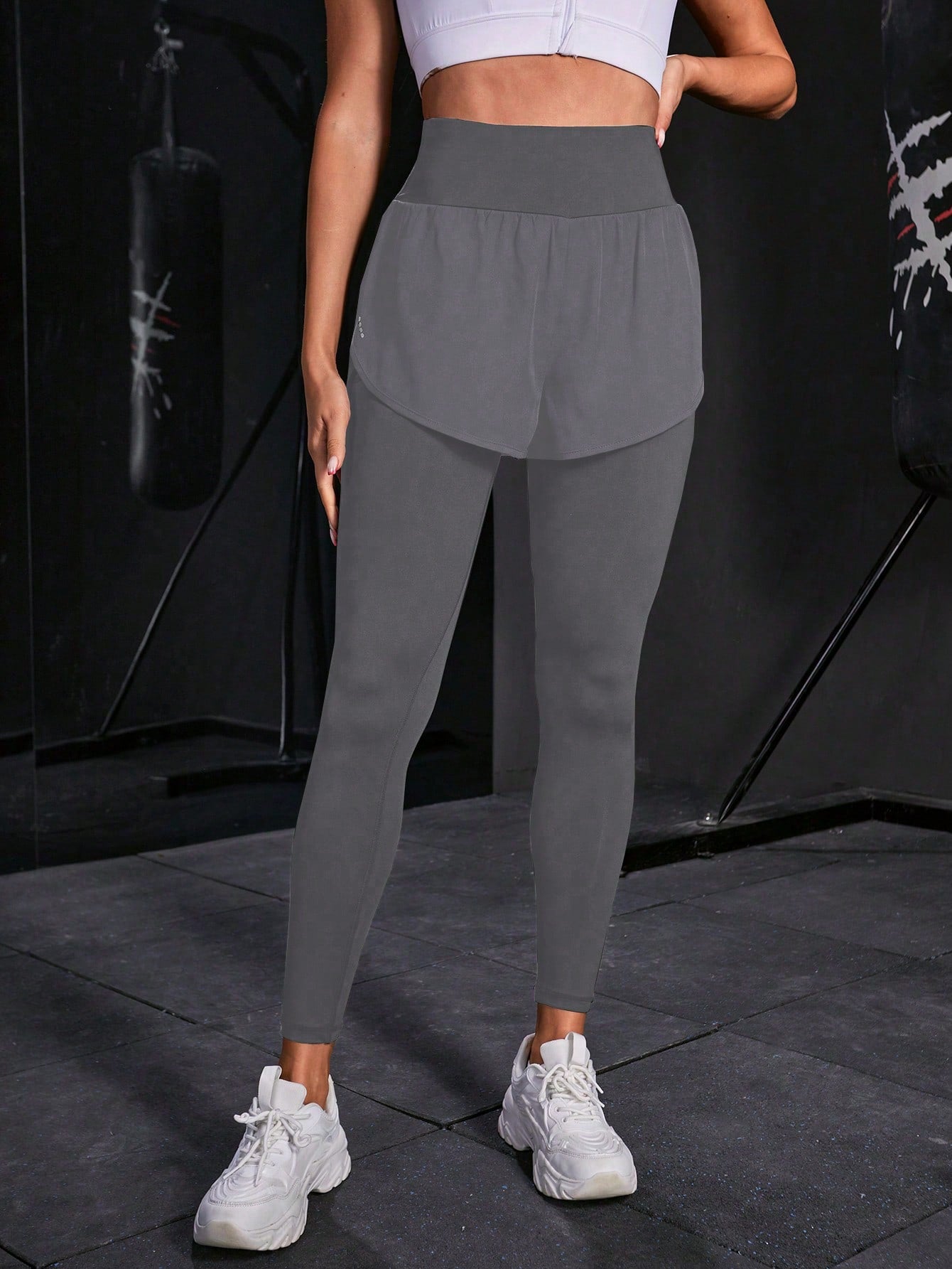 Studio Sport Women'S Patchwork Shorts Sport Leggings Yoga Pants