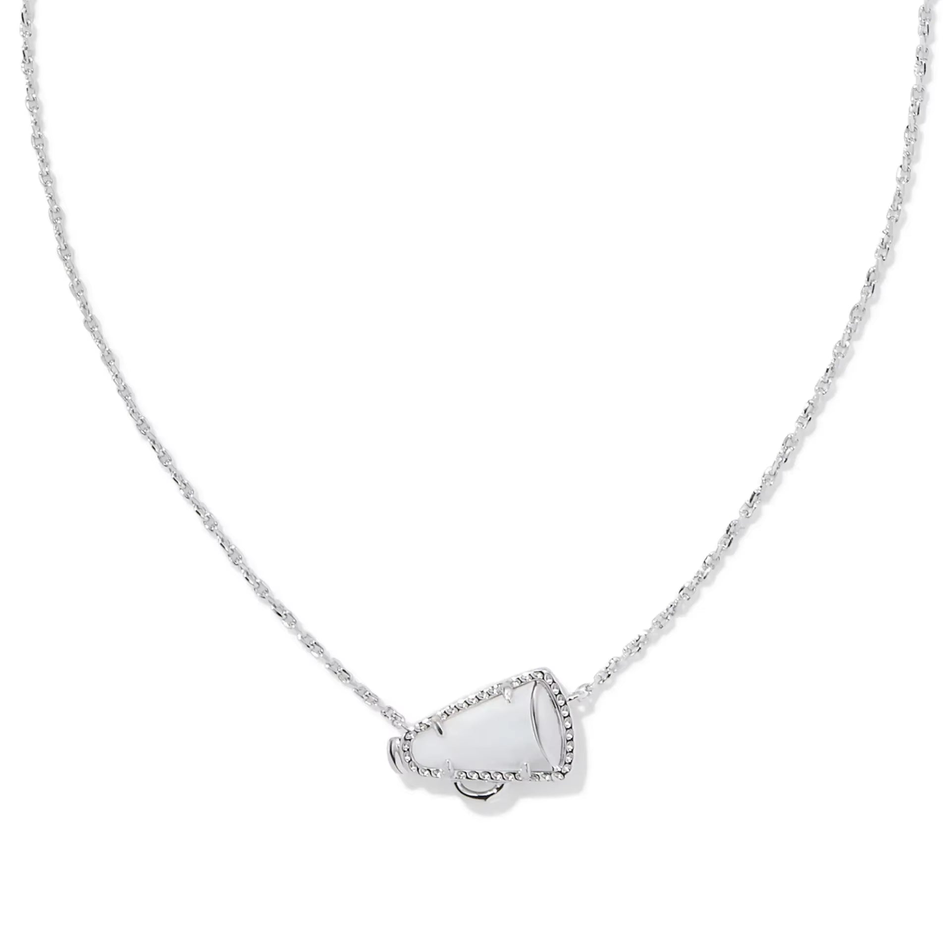 Cheer Short Pendant Necklace in White Mother-Of-Pearl for Women Girls Party, Fashion Jewelry,Unique Gifts